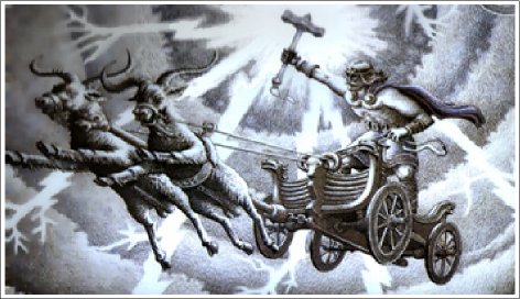 Image result for thor's goat chariot myth